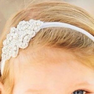 Rhinestone hairband flower girl hairband wedding hairband